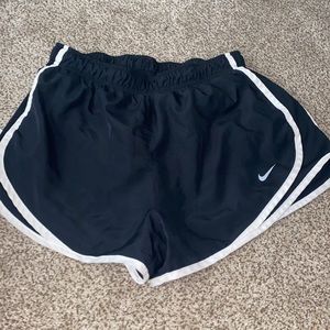 Black and white Nike shorts